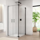 Sanswiss Cadura ścianka prysznicowa 70 cm boczna do drzwi czarny mat CAT20700607