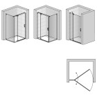 Sanswiss Cadura drzwi prysznicowe 75 cm lewe złoty CA13G0751207