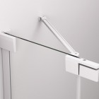 Sanswiss Cadura drzwi prysznicowe 75 cm lewe biały mat CA13G0750907