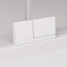 Sanswiss Cadura drzwi prysznicowe 75 cm lewe biały mat CA13G0750907