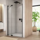Sanswiss Cadura drzwi prysznicowe 75 cm lewe czarny mat CA13G0750607