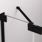 Sanswiss Cadura drzwi prysznicowe 75 cm lewe czarny mat CA13G0750607