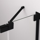 Sanswiss Cadura drzwi prysznicowe 75 cm prawe czarny mat CA13D0750607