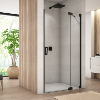 Sanswiss Cadura drzwi prysznicowe 75 cm prawe czarny mat CA13D0750607