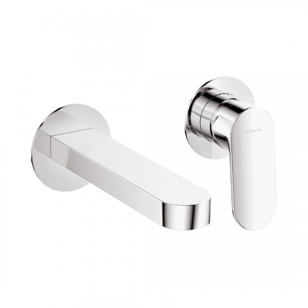 Deante Alpinia bateria umywalkowa 2-otworowa podtynkowa wylewka 15,3 cm chrom BGA_055L