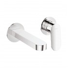 Deante Alpinia bateria umywalkowa 2-otworowa podtynkowa wylewka 15,3 cm chrom BGA_055L