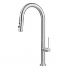 Deante Olfato bateria kuchenna z wyciąganą wylewką stal szczotkowana BQO_F72M