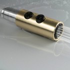 Deante Olfato bateria kuchenna z wyciąganą wylewką złoto szczotkowane BQO_R72M