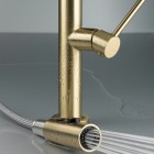 Deante Olfato bateria kuchenna z wyciąganą wylewką złoto szczotkowane BQO_R72M