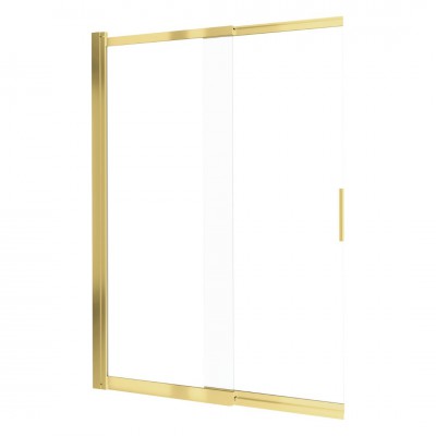 Deante Prizma parawan nawannowy 100x140 cm przesuwny złoty połysk KTJ_Z73R