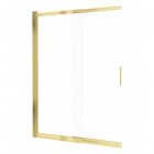 Deante Prizma parawan nawannowy 100x140 cm przesuwny złoty połysk KTJ_Z73R