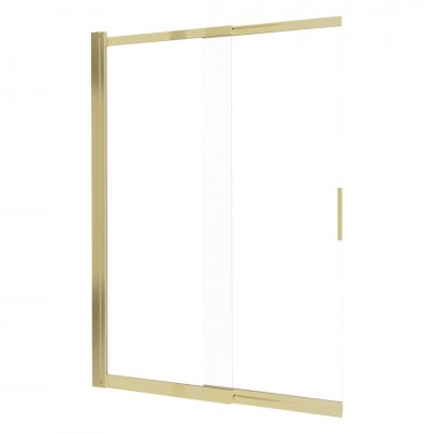 Deante Prizma parawan nawannowy 100x140 cm przesuwny złoto szczotkowane KTJ_R73R