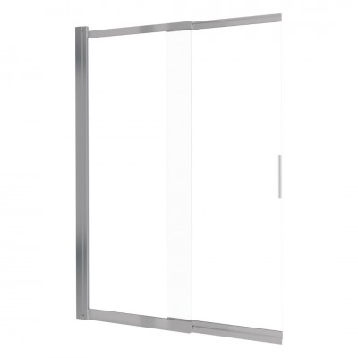 Deante Prizma parawan nawannowy 100x140 cm przesuwny stal szczotkowana KTJ_F73R