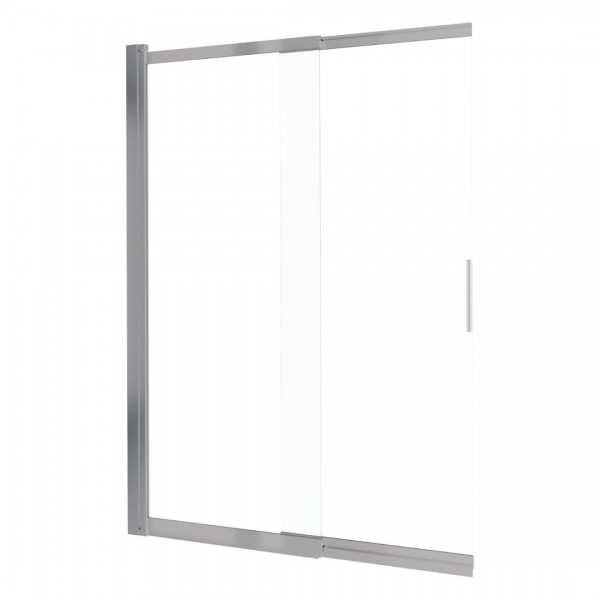 Deante Prizma parawan nawannowy 100x140 cm przesuwny stal szczotkowana KTJ_F73R