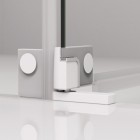 Sanswiss Cadura drzwi prysznicowe 80 cm lewe biały mat CA31CG0800907