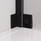 Sanswiss Cadura drzwi prysznicowe 80 cm lewe czarny mat CA31CG0800607