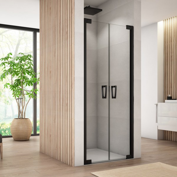 Sanswiss Cadura drzwi prysznicowe 70 cm czarny mat CA2C0700607