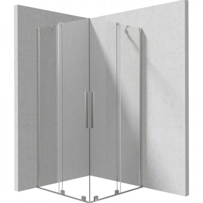Deante Prizma kabina prysznicowa kwadratowa 90 cm stal szczotkowana 55321 Deante Prizma kabina prysznicowa kwadratowa 90 cm stal szczotkowana 55321