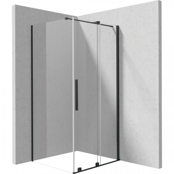 Deante Prizma kabina prysznicowa kwadratowa 90 cm czarny mat 55323