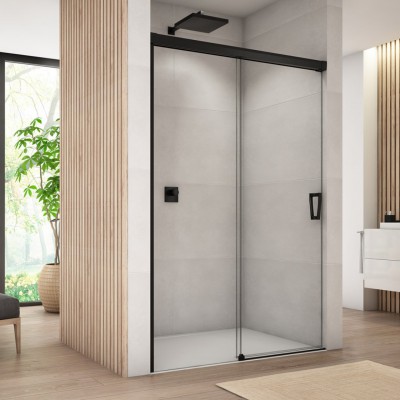 Sanswiss Cadura drzwi prysznicowe 100 cm lewe czarny mat CAS2G1000607