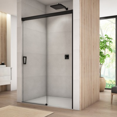 Sanswiss Cadura drzwi prysznicowe 100 cm prawe czarny mat CAS2D1000607