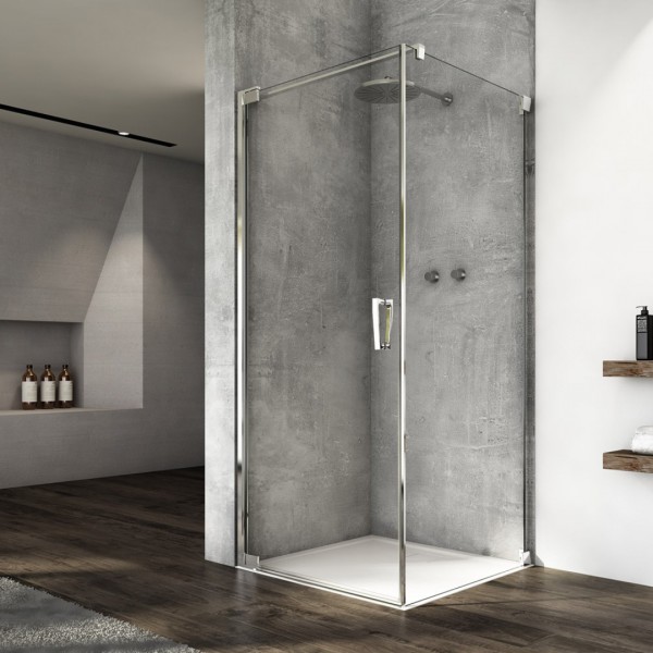 Sanswiss Cadura kabina prysznicowa kwadratowa 70 cm lewa srebrny połysk 55453