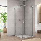 Sanswiss Cadura kabina prysznicowa kwadratowa 70 cm prawa biały mat 55504