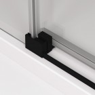 Sanswiss Cadura ścianka wolnostojąca Walk-in 100 cm lewa czarny mat CAW2G1000607