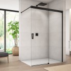 Sanswiss Cadura ścianka wolnostojąca Walk-in 100 cm prawa czarny mat CAW2D1000607