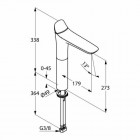 Kludi Ambienta bateria umywalkowa wysoka wylewka 273 mm