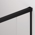 Sanswiss Cadura ścianka wolnostojąca Walk-in 100 cm prawa czarny mat CAW2D1000607