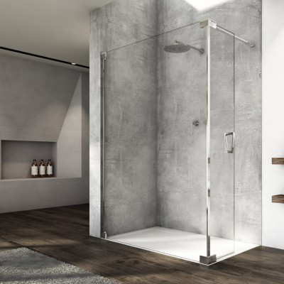 Sanswiss Cadura ścianka wolnostojąca Walk-in 100 cm lewa srebrny połysk CADUOG1005007