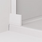 Sanswiss Cadura ścianka wolnostojąca Walk-in 100 cm lewa biały mat CADUOG1000907