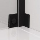 Sanswiss Cadura ścianka wolnostojąca Walk-in 100 cm lewa czarny mat CADUOG1000607