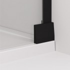 Sanswiss Cadura ścianka wolnostojąca Walk-in 100 cm prawa czarny mat CADUOD1000607