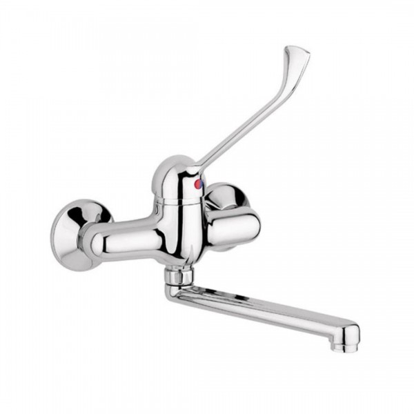 Makoinstal bateria umywalkowa kliniczna ścienna chrom 2400