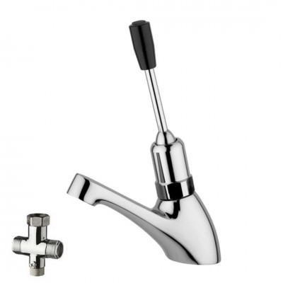 Makoinstal bateria czasowa umywalkowa z mieszaczem chrom 9001L/M