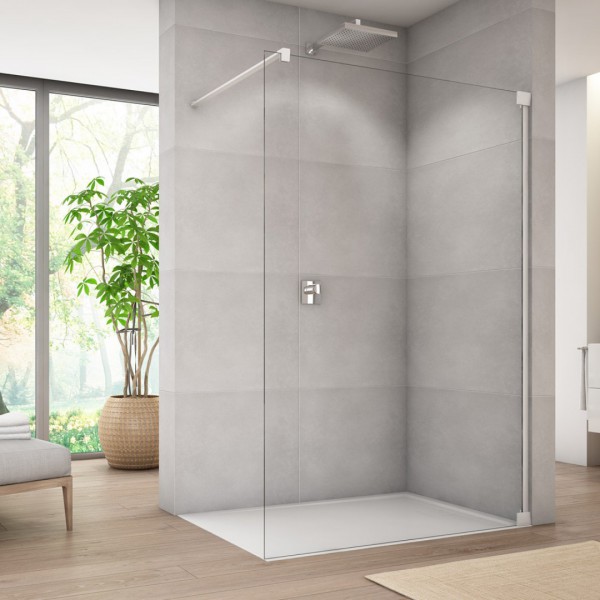 Sanswiss Cadura ścianka wolnostojąca Walk-in 70 cm biały mat CAT40700907