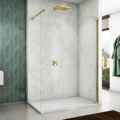 Sanswiss Cadura ścianka wolnostojąca Walk-in 70 cm złota CAT40701207