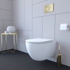 Oltens Lule przycisk spłukujący do WC złoty połysk 57102800