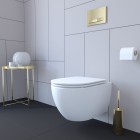 Oltens Torne przycisk spłukujący do WC złoty połysk 57101800