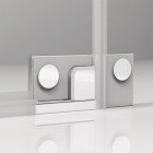 Sanswiss Cadura kabina prysznicowa kwadratowa 75 cm lewa srebrny połysk 55695