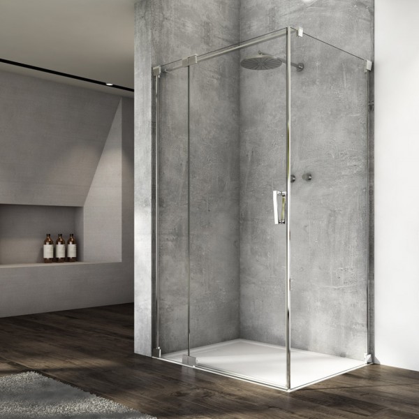 Sanswiss Cadura kabina prysznicowa kwadratowa 75 cm lewa srebrny połysk 55695