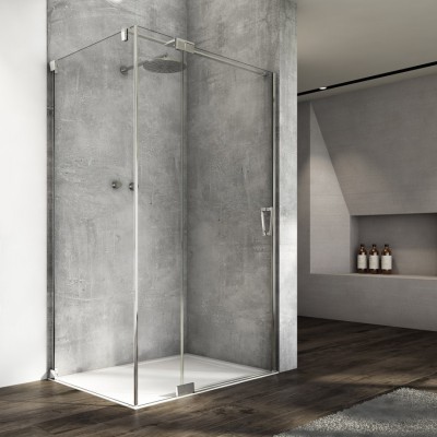 Sanswiss Cadura kabina prysznicowa prostokątna 120x80 cm lewa srebrny połysk 55797