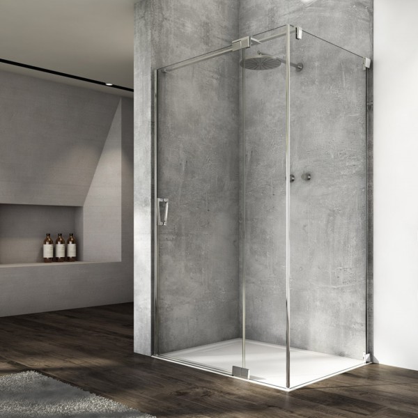 Sanswiss Cadura kabina prysznicowa prostokątna 80x70 cm prawa srebrny połysk 55821