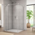 Sanswiss Cadura kabina prysznicowa kwadratowa 75 cm lewa biały mat 55863