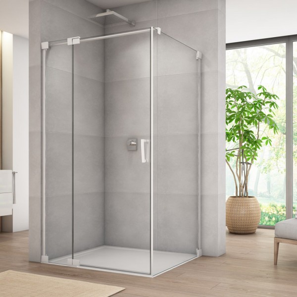 Sanswiss Cadura kabina prysznicowa kwadratowa 75 cm lewa biały mat 55863