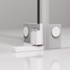 Sanswiss Cadura kabina prysznicowa prostokątna 75x70 cm lewa biały mat 55869