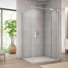 Sanswiss Cadura kabina prysznicowa prostokątna 75x70 cm prawa biały mat 55904