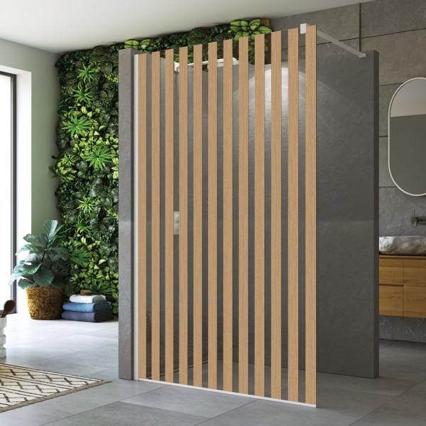 Sanswiss Easy ścianka wolnostojąca Walk-in 80 cm biały mat STR4P0800982